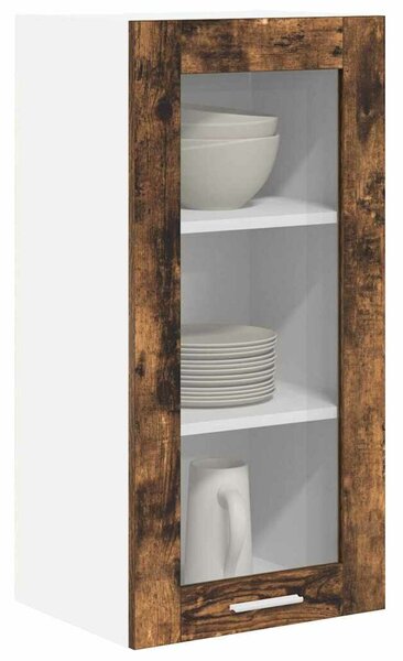 VidaXL Függő szekrény Riga 2 pcs Füstölt tölgy 40 x 31 x 80 cm Faanyag