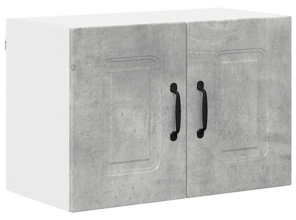 VidaXL Fali konyhaszekrény 2 pcs Beton Szürke 60 x 31 x 40 cm Faanyag