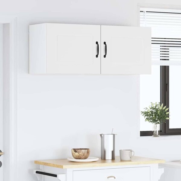 VidaXL Fali konyhaszekrény 2 pcs Magas Fényű Fehér 50 x 31 x 40 cm