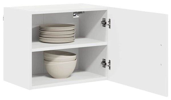 VidaXL Fali konyhaszekrény 2 pcs Magas Fényű Fehér 50 x 31 x 40 cm