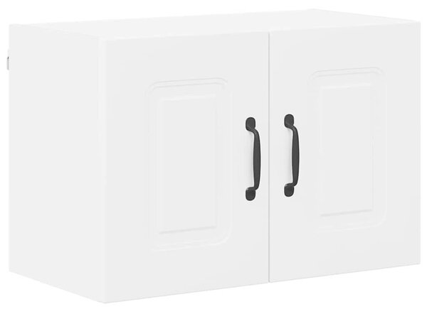 VidaXL Fali konyhaszekrény ajtóval 2 pcs Fehér 60 x 31 x 40 cm Faanyag