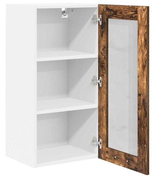 VidaXL Függő szekrény Riga 2 pcs Füstölt tölgy 40 x 31 x 80 cm Faanyag