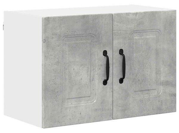 VidaXL Fali konyhaszekrény 2 pcs Beton Szürke 60 x 31 x 40 cm Faanyag