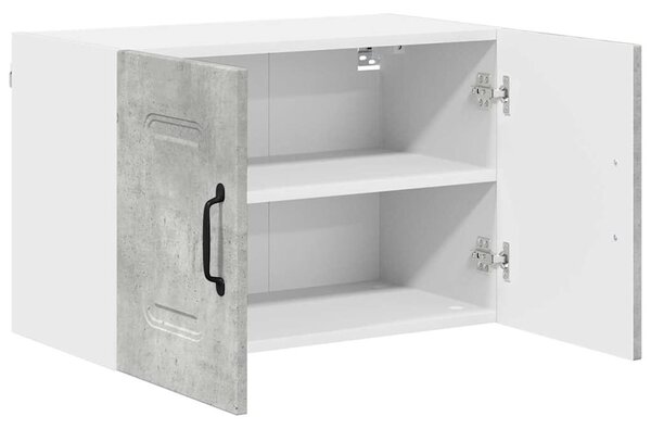 VidaXL Fali konyhaszekrény 2 pcs Beton Szürke 60 x 31 x 40 cm Faanyag