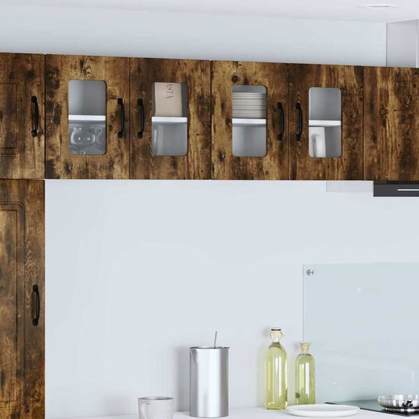 VidaXL Mosogatógép panel Kalmar 2 pcs Füstölt tölgy 60 x 31 x 40 cm