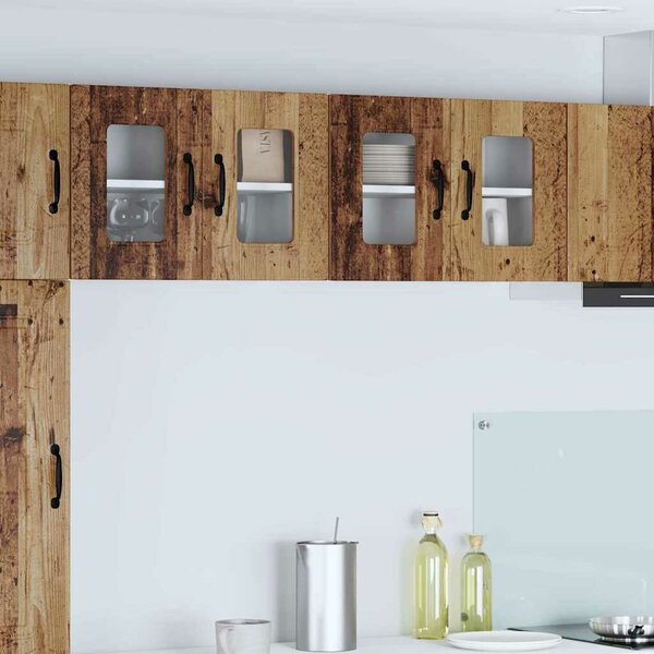 VidaXL Mosogatógép panel Kalmar 2 pcs Öreg fa 60 x 31 x 40 cm Faanyag