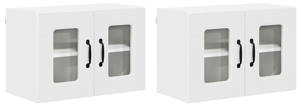 VidaXL Mosogatógép panel Kalmar 2 pcs Fehér 60 x 31 x 40 cm Faanyag