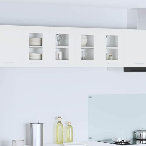 VidaXL Függő szekrény tárolóval 2 pcs Fehér 60 x 31 x 40 cm Faanyag