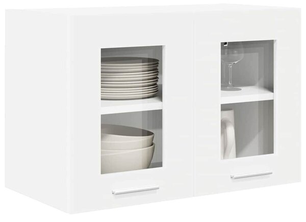 VidaXL Függő szekrény tárolóval 2 pcs Fehér 60 x 31 x 40 cm Faanyag