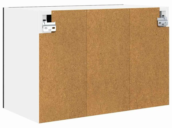VidaXL Függő szekrény Riga 2 pcs Fekete tölgy 60 x 31 x 40 cm Faanyag