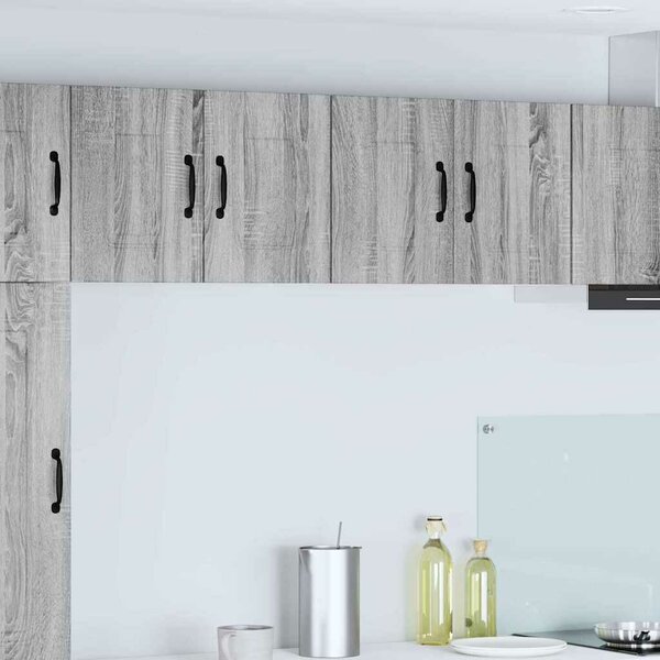 VidaXL Fali konyhaszekrény 2 pcs Szürke Sonoma 60 x 31 x 40 cm Faanyag