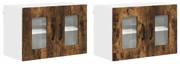 VidaXL Mosogatógép panel Kalmar 2 pcs Füstölt tölgy 60 x 31 x 40 cm
