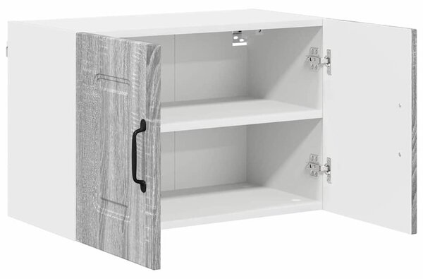 VidaXL Fali konyhaszekrény 2 pcs Szürke Sonoma 60 x 31 x 40 cm Faanyag