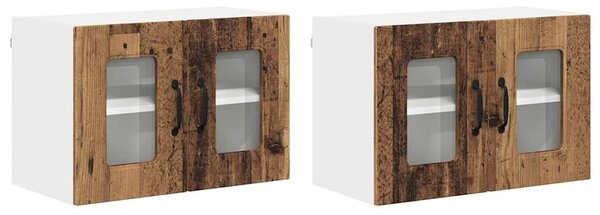 VidaXL Mosogatógép panel Kalmar 2 pcs Öreg fa 60 x 31 x 40 cm Faanyag