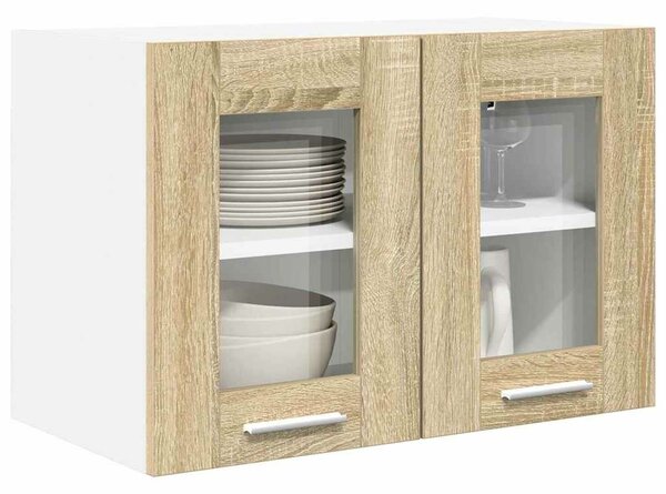 VidaXL Függő szekrény Riga 2 pcs Sonoma tölgy 60 x 31 x 40 cm Faanyag