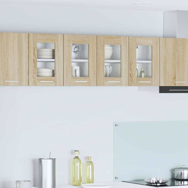 VidaXL Függő szekrény Riga 2 pcs Sonoma tölgy 60 x 31 x 40 cm Faanyag
