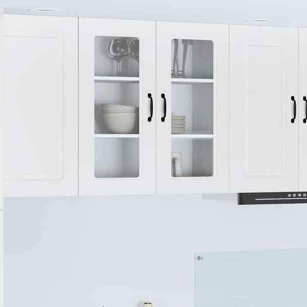 VidaXL Mosogatógép panel Kalmar Magas Fényű Fehér 80 x 31 x 80 cm
