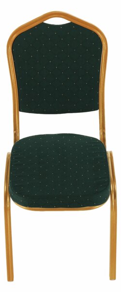 Rákásolható szék, zöld/arany festés, ZINA 3 NEW