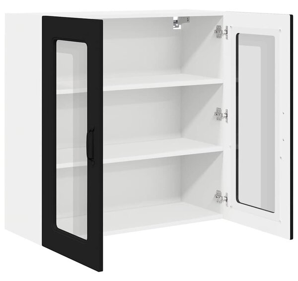 VidaXL Mosogatógép panel Kalmar Fekete 80 x 31 x 80 cm Faanyag