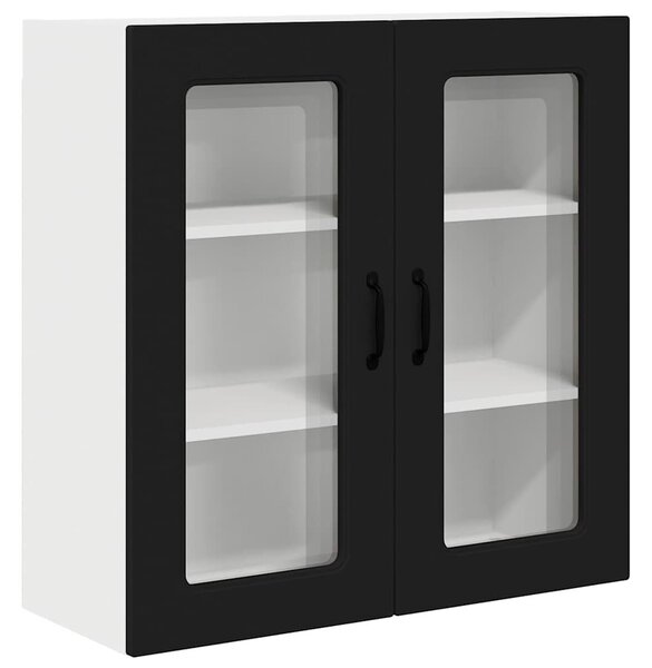 VidaXL Mosogatógép panel Kalmar Fekete 80 x 31 x 80 cm Faanyag
