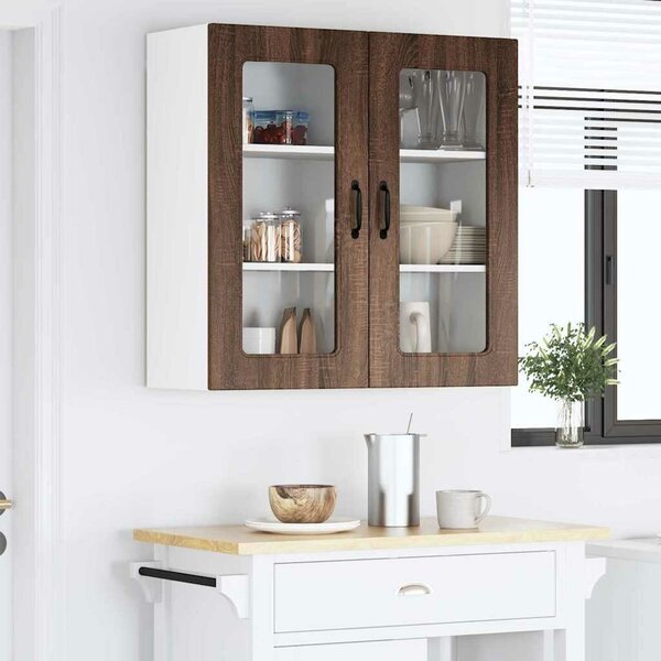 VidaXL Mosogatógép panel Kalmar Barna Tölgy 80 x 31 x 80 cm Faanyag