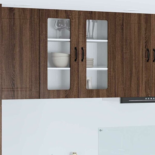 VidaXL Mosogatógép panel Kalmar Barna Tölgy 80 x 31 x 80 cm Faanyag