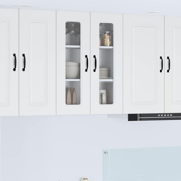 VidaXL Mosogatógép panel Kalmar Magas Fényű Fehér 60 x 31 x 80 cm