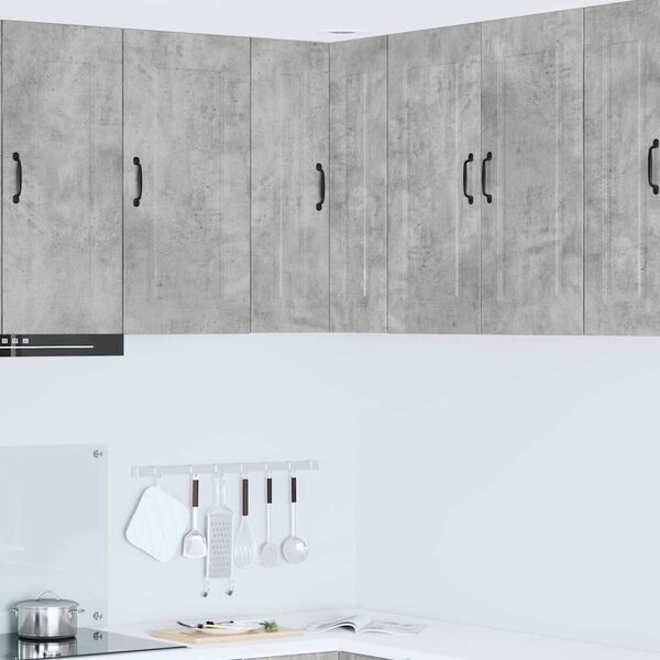 VidaXL Fali konyhaszekrény Beton Szürke 57 x 57 x 80 cm Faanyag