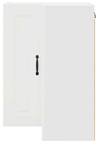 VidaXL Fali konyhaszekrény polcokkal Fehér 57 x 57 x 80 cm Faanyag