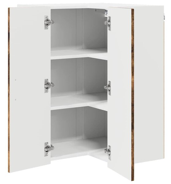 VidaXL Fali konyhaszekrény Füstölt tölgy 57 x 57 x 80 cm Faanyag