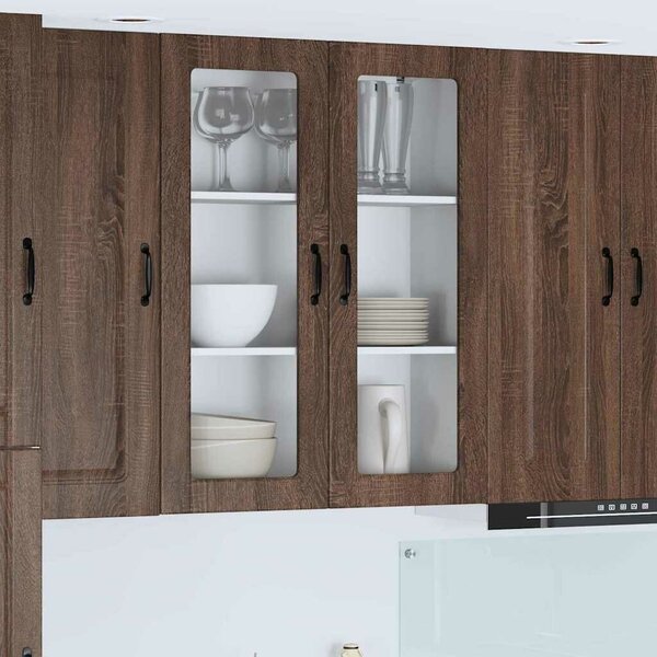 VidaXL Mosogatógép panel Kalmar Barna Tölgy 80 x 31 x 100 cm Faanyag
