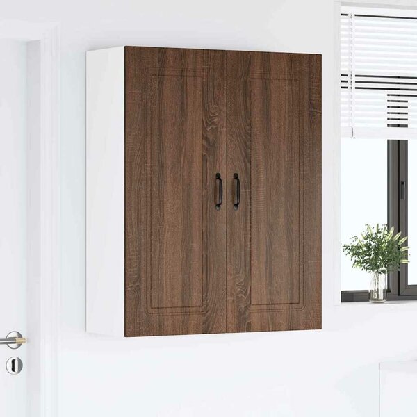 VidaXL Fali konyhaszekrény Barna Tölgy 80 x 31 x 100 cm Faanyag