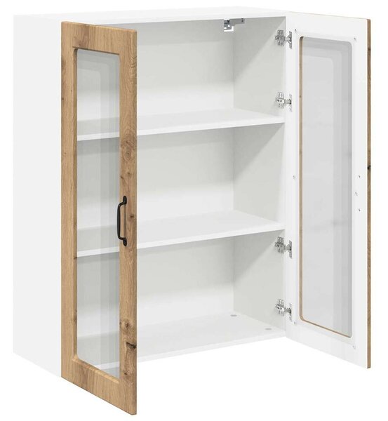 VidaXL Fali konyhaszekrény Artisan tölgy 80 x 31 x 100 cm Faanyag
