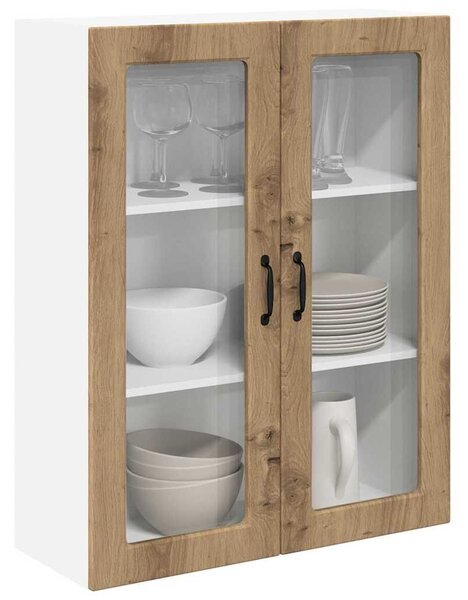 VidaXL Fali konyhaszekrény Artisan tölgy 80 x 31 x 100 cm Faanyag
