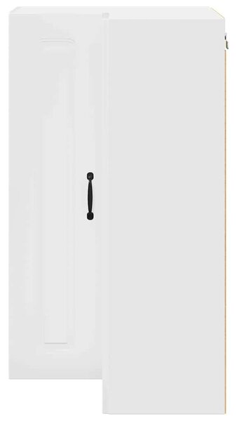 VidaXL Fali konyhaszekrény Magas Fényű Fehér 57 x 57 x 100 cm Faanyag