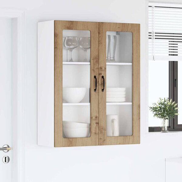 VidaXL Fali konyhaszekrény Artisan tölgy 80 x 31 x 100 cm Faanyag