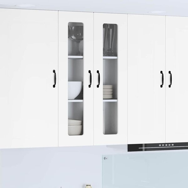 VidaXL Mosogatógép panel Kalmar Magas Fényű Fehér 60 x 31 x 100 cm