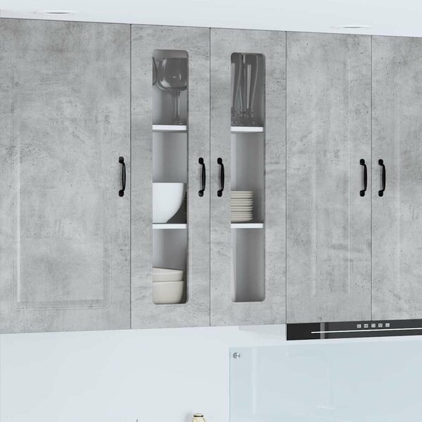 VidaXL Mosogatógép panel Kalmar Beton Szürke 60 x 31 x 100 cm Faanyag