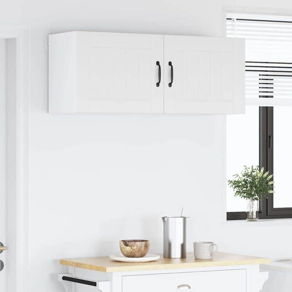 VidaXL Konyhaszekrény 2 pcs Magas Fényű Fehér 50 x 31 x 40 cm Faanyag