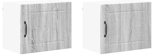VidaXL Konyhaszekrény 2 pcs Szürke Sonoma 50 x 31 x 40 cm Faanyag