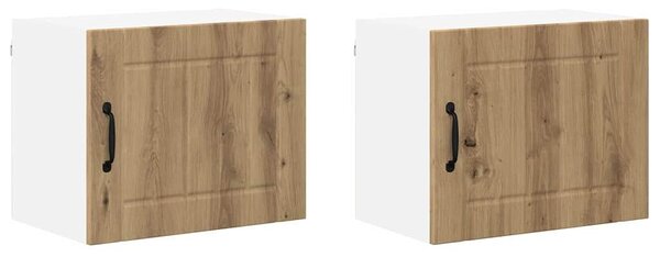 VidaXL Konyhaszekrény 2 pcs Artisan tölgy 50 x 31 x 40 cm Faanyag