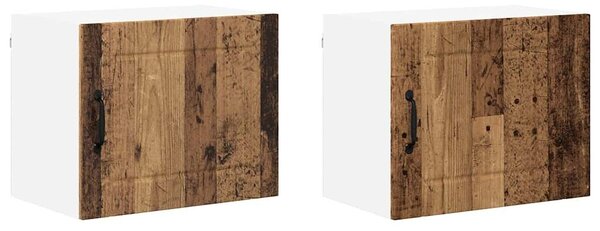 VidaXL Konyhaszekrény 2 pcs Öreg fa 50 x 31 x 40 cm Faanyag