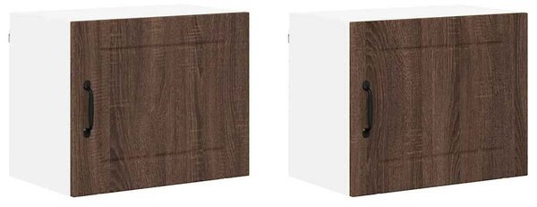 VidaXL Konyhaszekrény 2 pcs Barna Tölgy 50 x 31 x 40 cm Faanyag