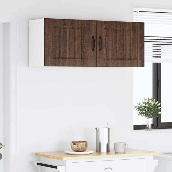 VidaXL Konyhaszekrény 2 pcs Barna Tölgy 50 x 31 x 40 cm Faanyag