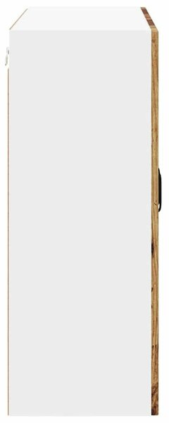 VidaXL Fali üveges szekrény LUCCA Antik Fa 80 x 31 x 80 cm Szerelt Fa