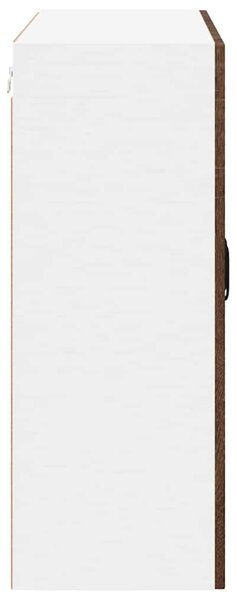 VidaXL Fali üveges szekrény LUCCA Barna Tölgy 80 x 31 x 80 cm