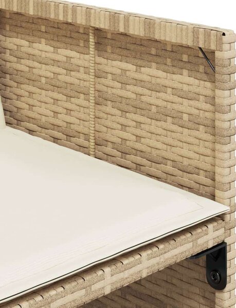 VidaXL - 13 Részes Kerti Étkezőgarnitúra - Bézs Polyrattan