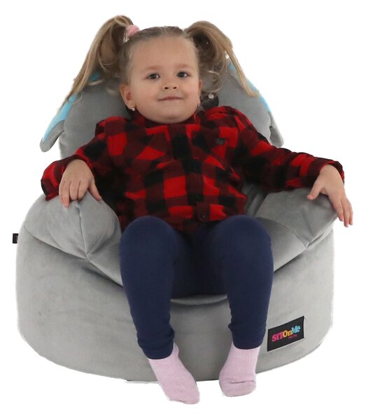 Babzsák, szürke szövet, BABY TYP 2