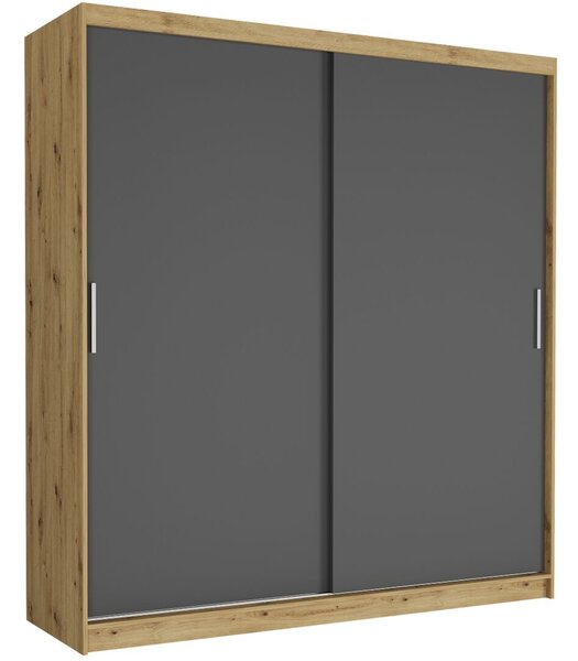 TIVARO VI. Gardróbszekrény 203x218x60 - artisan, antracit