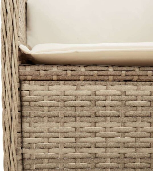 VidaXL Polyrattan Kerti Ülőgarnitúra - 3 részes - Bézs